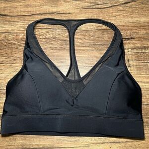 Lululemon Swim Bikini Top Race With Me Aquelu UPF 50+ Black W2CGL5
